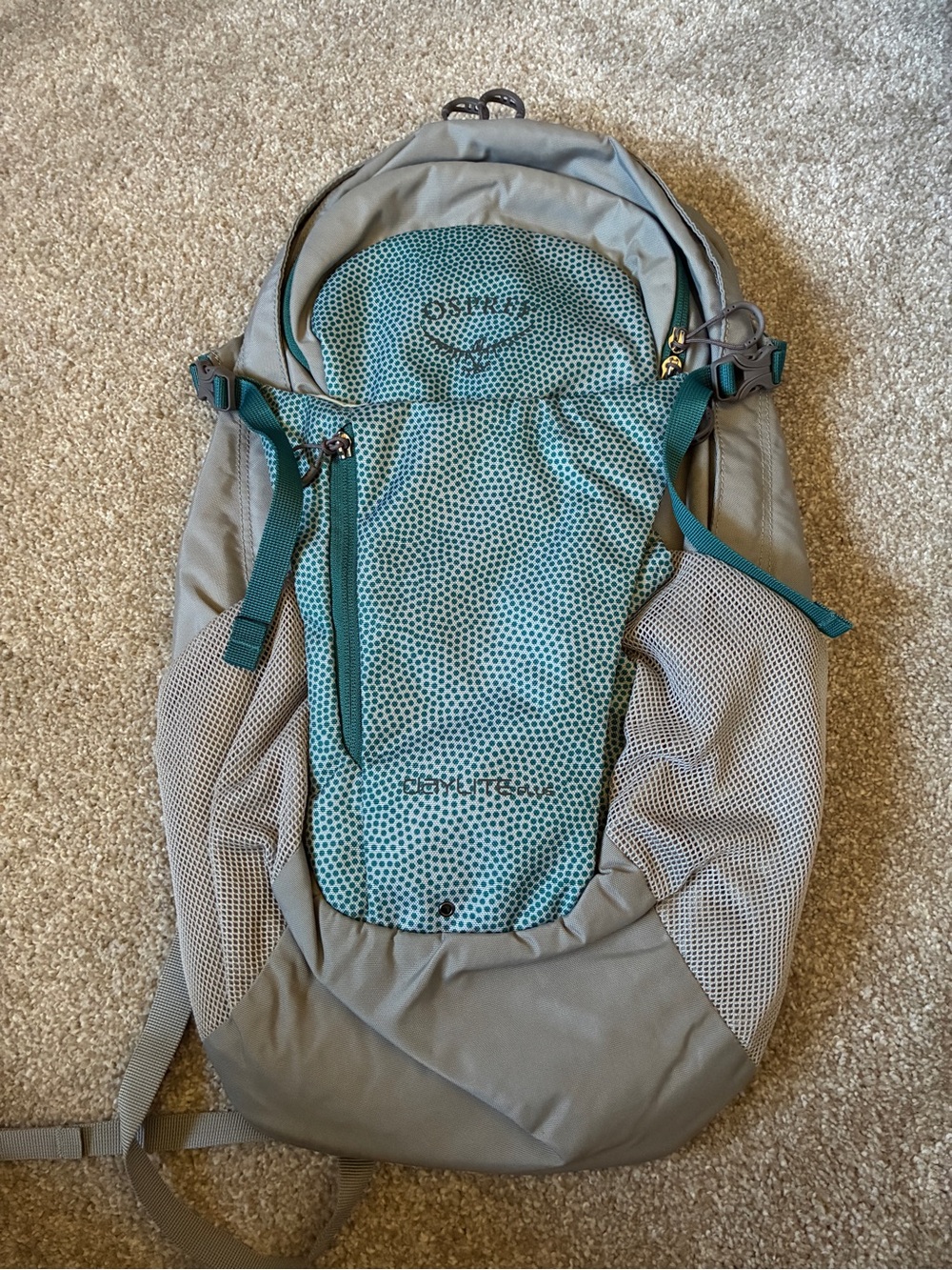 NWT Osprey Claylite Plus Day Pack - Teal & Gray